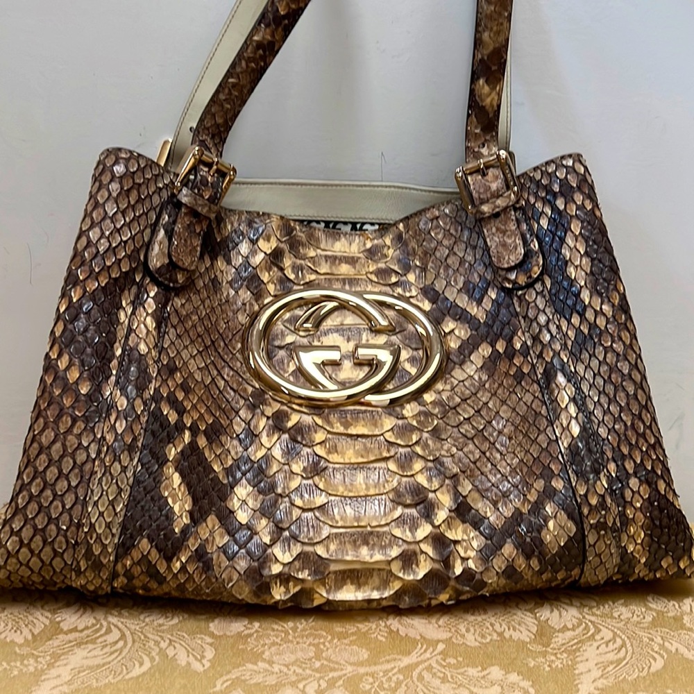 Gucci Python Hobo - image 1
